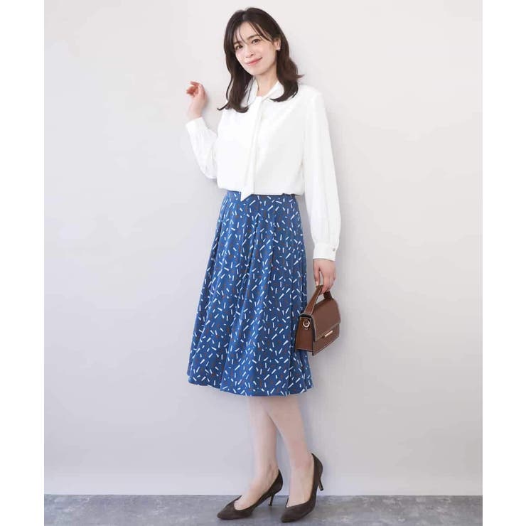 総柄フレアースカート/洗える/WEB限定サイズあり | OFUON | 詳細画像16 