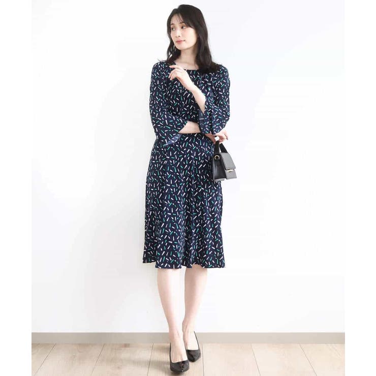 総柄フレアースカート/洗える/WEB限定サイズあり | OFUON | 詳細画像3 