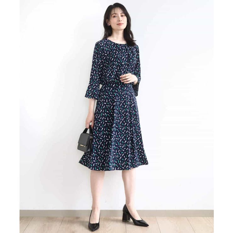 総柄フレアースカート/洗える/WEB限定サイズあり | OFUON | 詳細画像4 