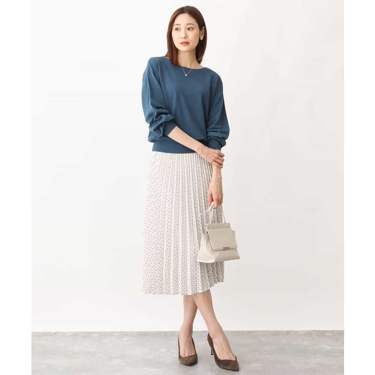 幾何ドット柄プリーツスカート/洗える | OFUON | 詳細画像13 