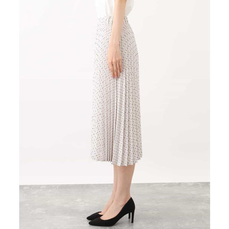 幾何ドット柄プリーツスカート/洗える | OFUON | 詳細画像17 