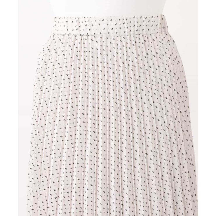 幾何ドット柄プリーツスカート/洗える | OFUON | 詳細画像19 