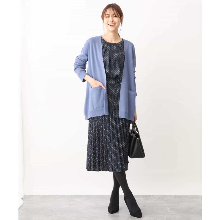 幾何ドット柄プリーツスカート/洗える | OFUON | 詳細画像24 