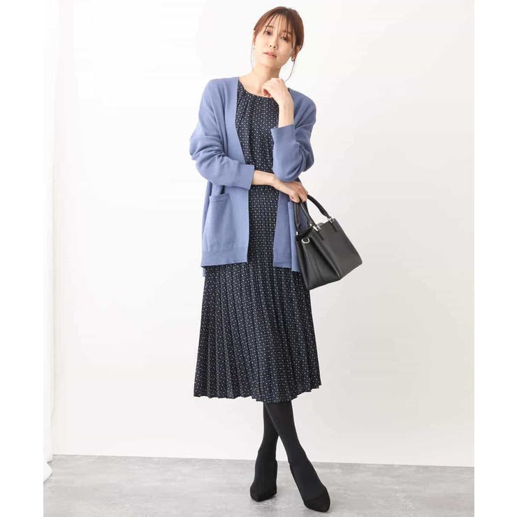幾何ドット柄プリーツスカート/洗える | OFUON | 詳細画像27 