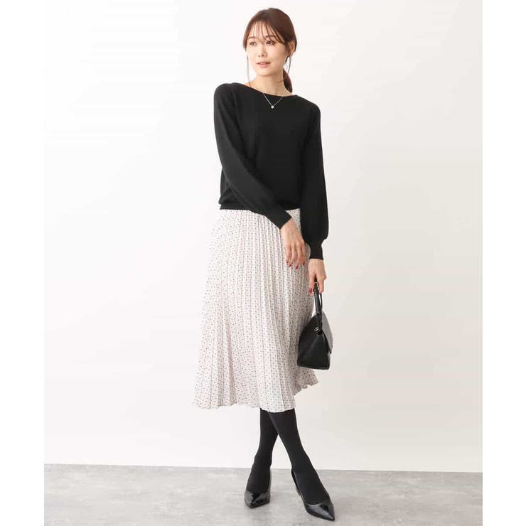 幾何ドット柄プリーツスカート/洗える | OFUON | 詳細画像31 