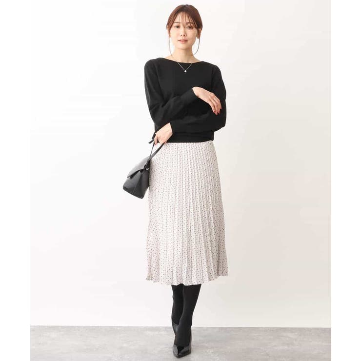 幾何ドット柄プリーツスカート/洗える | OFUON | 詳細画像32 