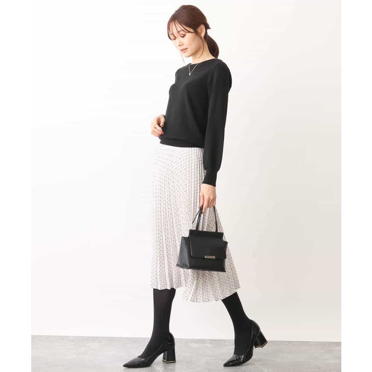 幾何ドット柄プリーツスカート/洗える | OFUON | 詳細画像33 