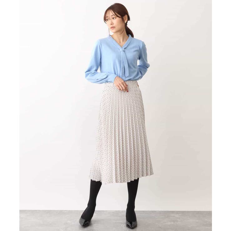 幾何ドット柄プリーツスカート/洗える | OFUON | 詳細画像36 
