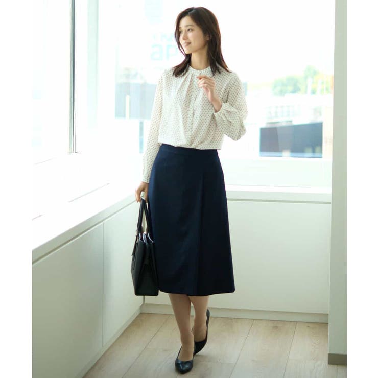 [セットアップ対応]タックディティールスカート/洗える | OFUON | 詳細画像19 