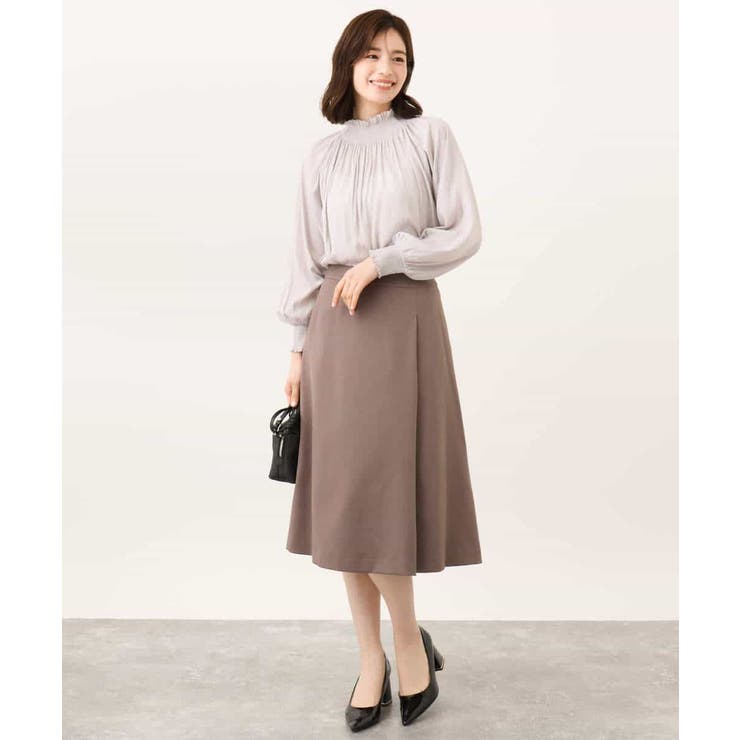 [セットアップ対応]タックディティールスカート/洗える | OFUON | 詳細画像24 