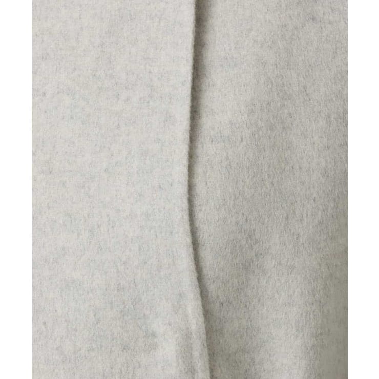 スムースリバー ノーカラーミドル丈コート | OFUON | 詳細画像28 