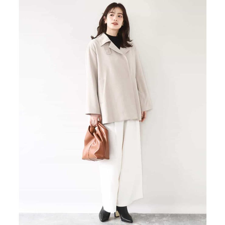 ミドル丈スタンドコート/洗える/WEB限定サイズあり | OFUON | 詳細画像12 