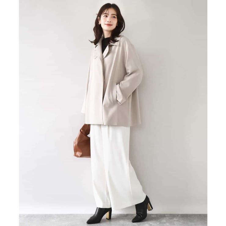 ミドル丈スタンドコート/洗える/WEB限定サイズあり | OFUON | 詳細画像13 