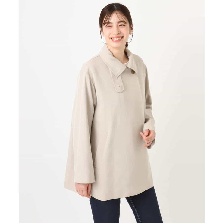 ミドル丈スタンドコート/洗える/WEB限定サイズあり | OFUON | 詳細画像24 