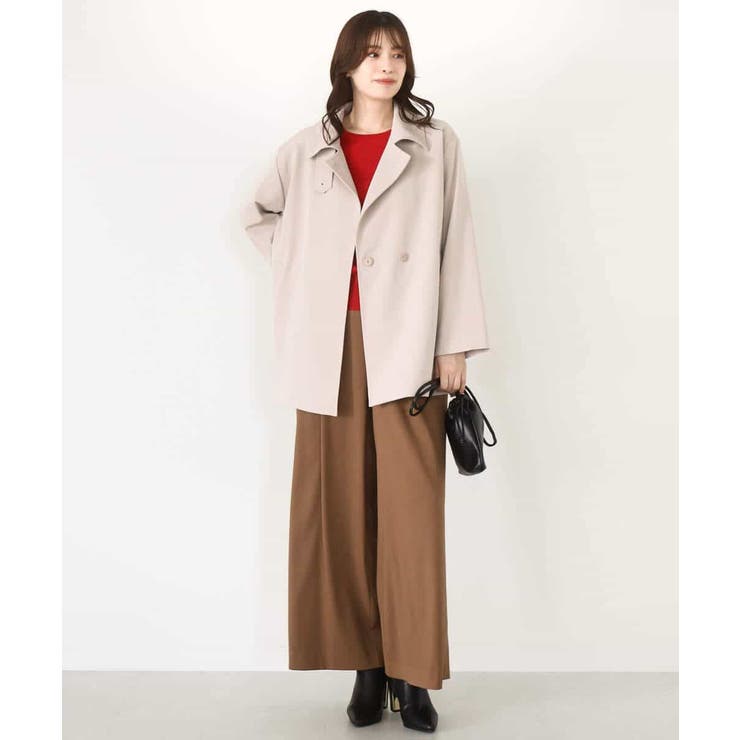 ミドル丈スタンドコート/洗える/WEB限定サイズあり | OFUON | 詳細画像8 