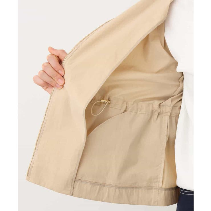 ナイロンストレッチノーカラーブルゾン/洗える/WEB限定サイズあり | OFUON | 詳細画像30 