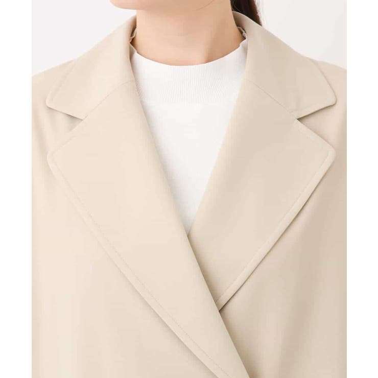 ショート丈ツイルトレンチコート/洗える/WEB限定サイズあり | OFUON | 詳細画像24 