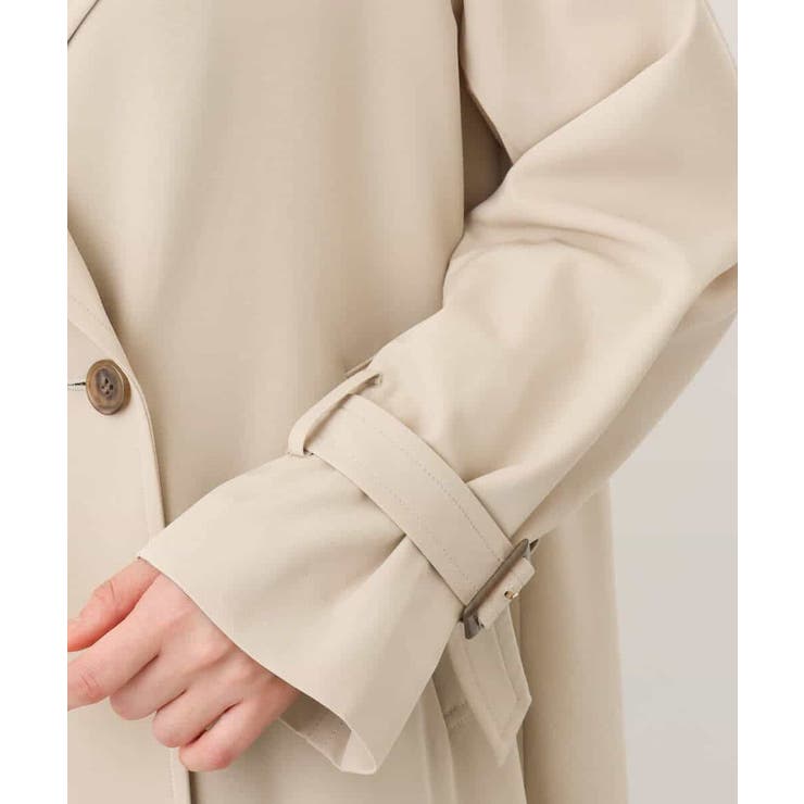 ショート丈ツイルトレンチコート/洗える/WEB限定サイズあり | OFUON | 詳細画像25 