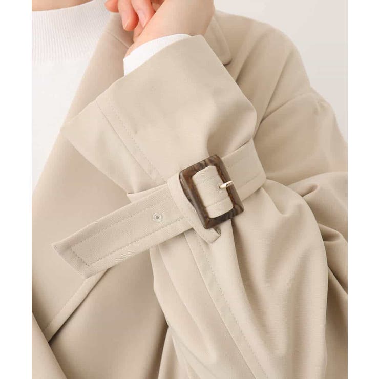 ショート丈ツイルトレンチコート/洗える/WEB限定サイズあり | OFUON | 詳細画像29 