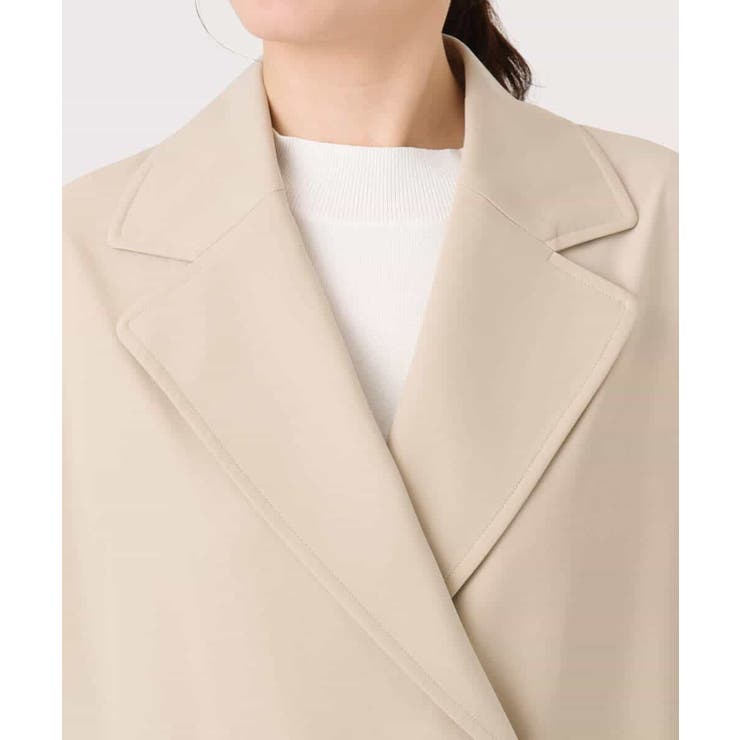 ショート丈ツイルトレンチコート/洗える/WEB限定サイズあり | OFUON | 詳細画像21 