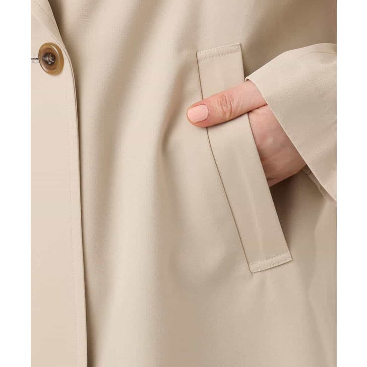 ショート丈ツイルトレンチコート/洗える/WEB限定サイズあり | OFUON | 詳細画像24 
