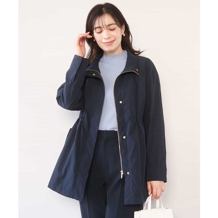 ネイビー | スタンドカラーライトブルゾン/洗える/WEB限定サイズあり | OFUON