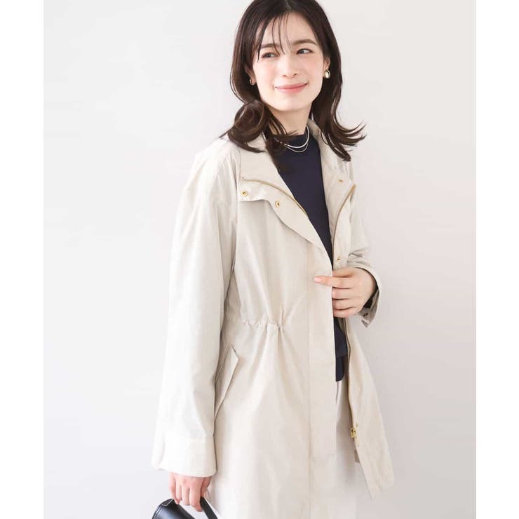 ベージュ | スタンドカラーライトブルゾン/洗える/WEB限定サイズあり | OFUON