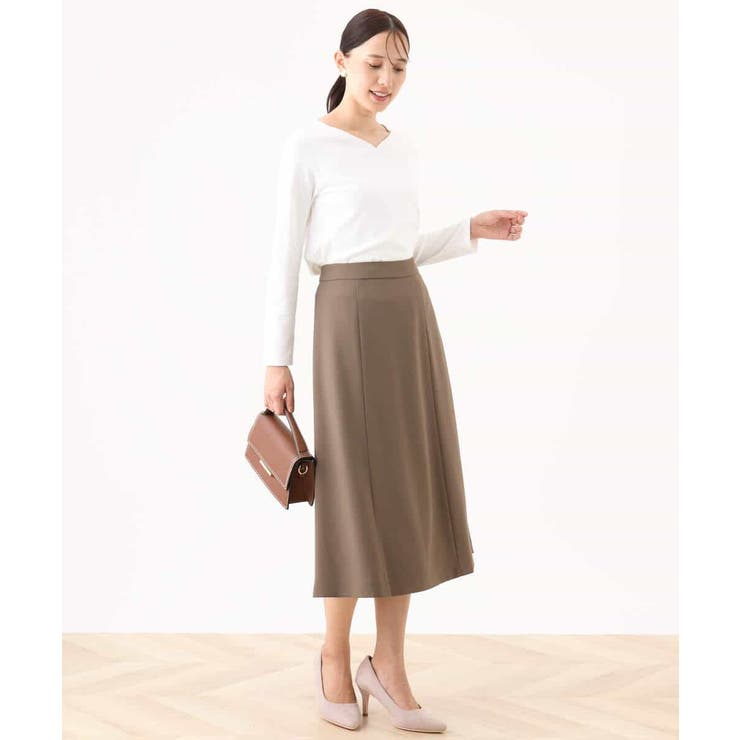 ハートネックコットンカットソー/洗える/WEB限定サイズあり | OFUON | 詳細画像10 