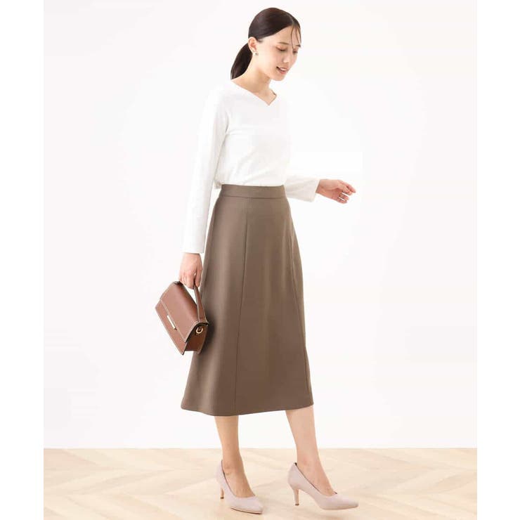 ハートネックコットンカットソー/洗える/WEB限定サイズあり | OFUON | 詳細画像11 