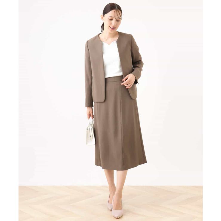 ハートネックコットンカットソー/洗える/WEB限定サイズあり | OFUON | 詳細画像15 