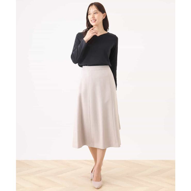 ハートネックコットンカットソー/洗える/WEB限定サイズあり | OFUON | 詳細画像4 