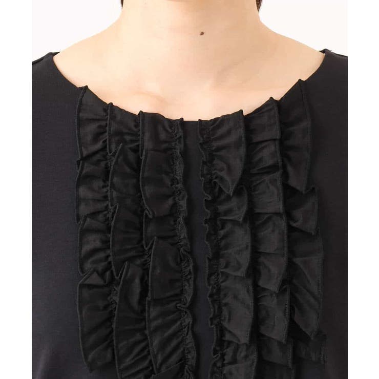 ミニフリルディティールコットンカットソー/洗える/WEB限定サイズあり | OFUON | 詳細画像18 