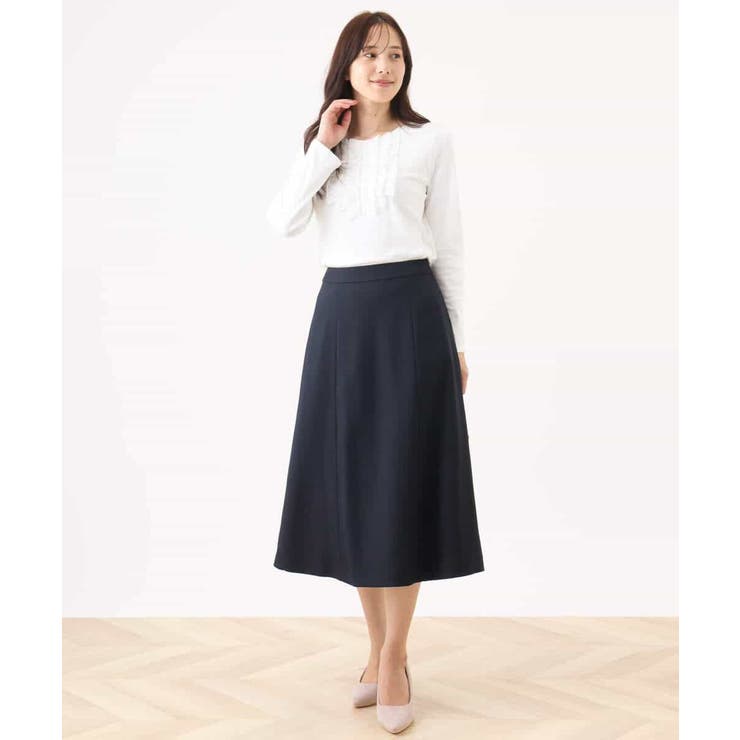 ミニフリルディティールコットンカットソー/洗える/WEB限定サイズあり | OFUON | 詳細画像5 