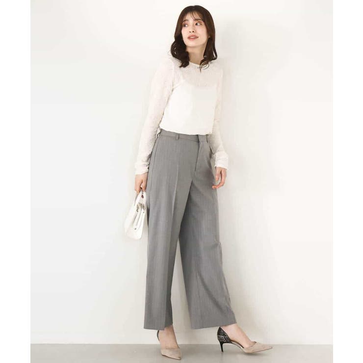 シャーリングデザインレースカットソー/洗える/WEB限定サイズあり | OFUON | 詳細画像13 