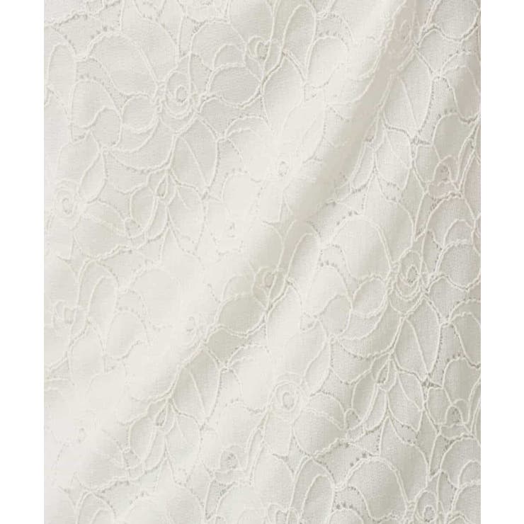 シャーリングデザインレースカットソー/洗える/WEB限定サイズあり | OFUON | 詳細画像2 