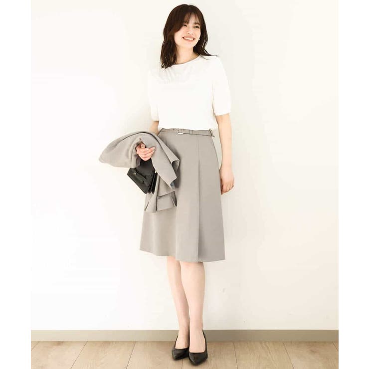 ギャザーデザインカットソー/接触冷感・UVカット/洗える/WEB限定サイズあり | OFUON | 詳細画像10 