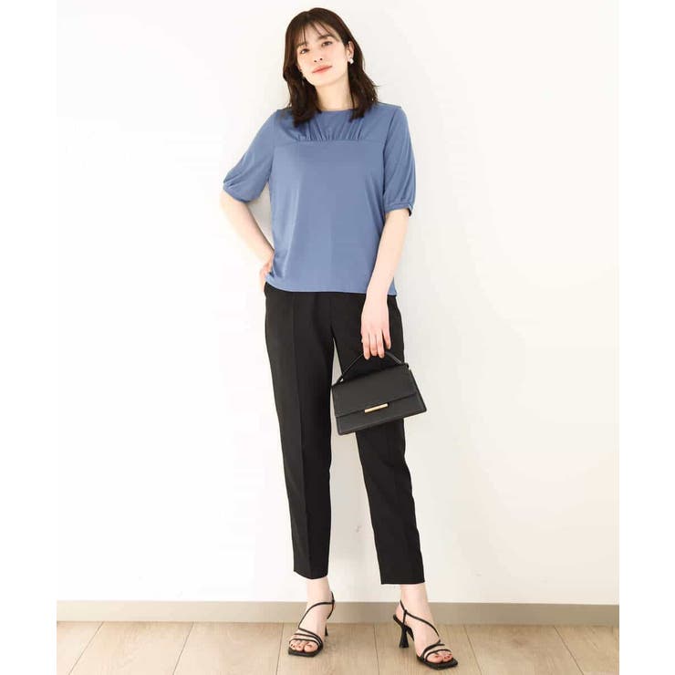 ギャザーデザインカットソー/接触冷感・UVカット/洗える/WEB限定サイズあり | OFUON | 詳細画像19 