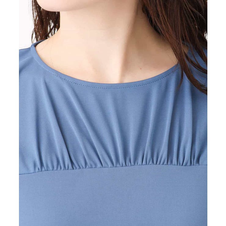 ギャザーデザインカットソー/接触冷感・UVカット/洗える/WEB限定サイズあり | OFUON | 詳細画像26 