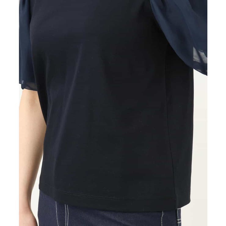 ボリュームスリーブカットソー/接触冷感/洗える/WEB限定サイズあり | OFUON | 詳細画像12 