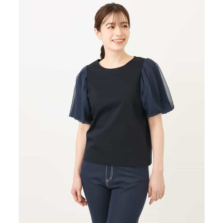 ボリュームスリーブカットソー/接触冷感/洗える/WEB限定サイズあり | OFUON | 詳細画像7 