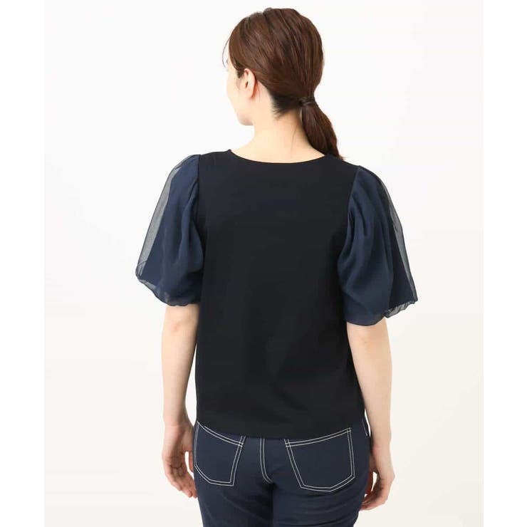 ボリュームスリーブカットソー/接触冷感/洗える/WEB限定サイズあり | OFUON | 詳細画像9 