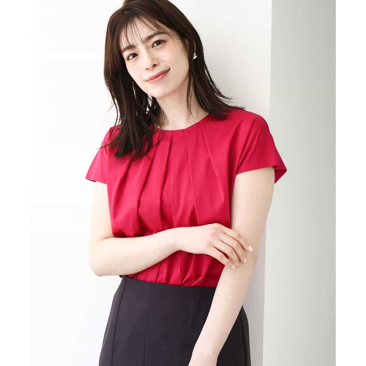 コットン天竺カットソー/洗える/WEB限定サイズあり | OFUON | 詳細画像1 