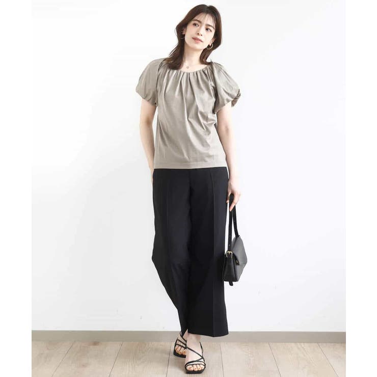 バルーンスリーブカットソー/接触冷感/洗える | OFUON | 詳細画像11 