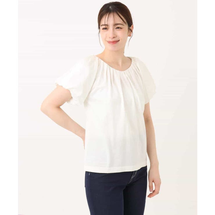 バルーンスリーブカットソー/接触冷感/洗える | OFUON | 詳細画像20 