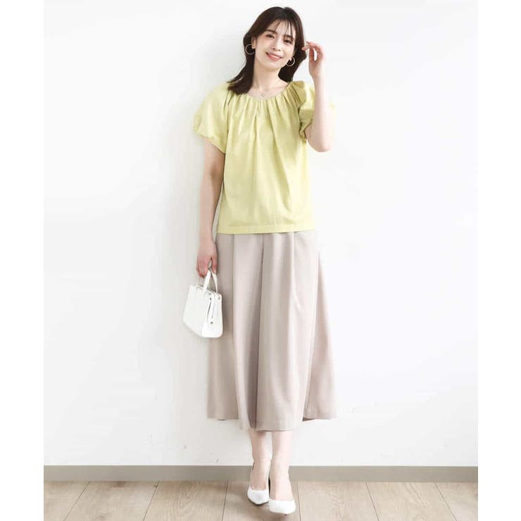 バルーンスリーブカットソー/接触冷感/洗える | OFUON | 詳細画像3 