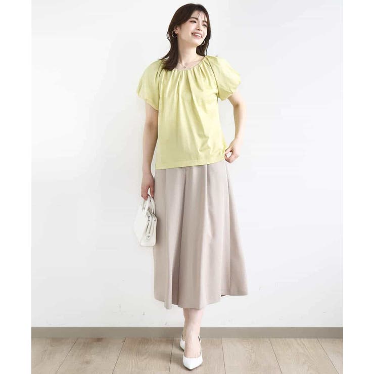 バルーンスリーブカットソー/接触冷感/洗える | OFUON | 詳細画像5 