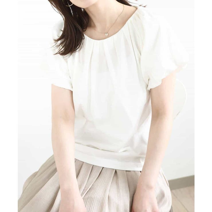 バルーンスリーブカットソー/接触冷感/洗える | OFUON | 詳細画像6 