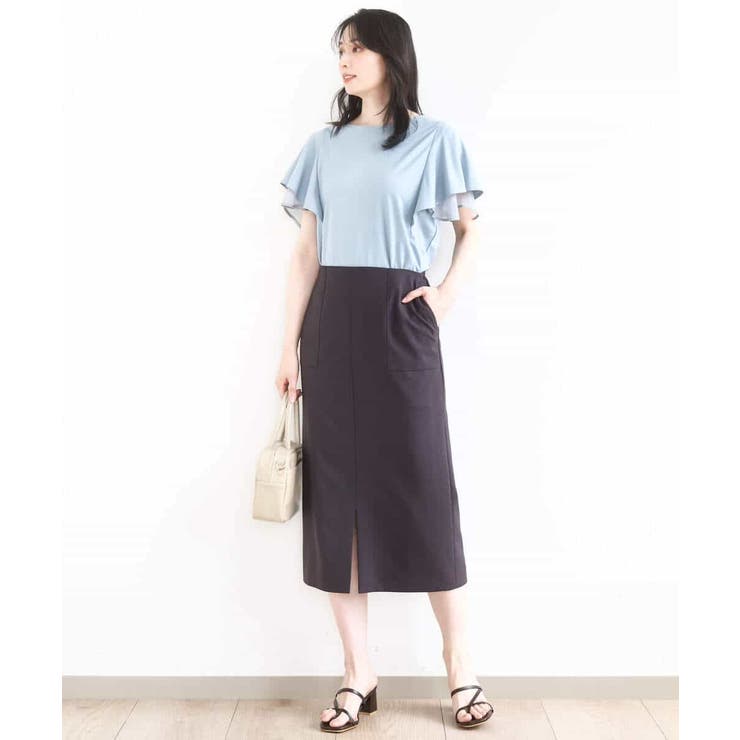 ティアードフリルスリーブカットソー UVカット 接触冷感 | OFUON | 詳細画像12 