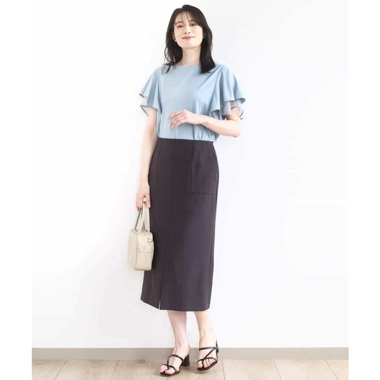 ティアードフリルスリーブカットソー UVカット 接触冷感 | OFUON | 詳細画像13 