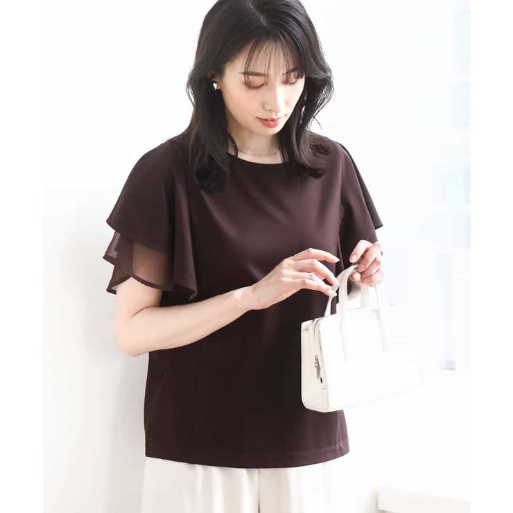 ティアードフリルスリーブカットソー UVカット 接触冷感 | OFUON | 詳細画像2 